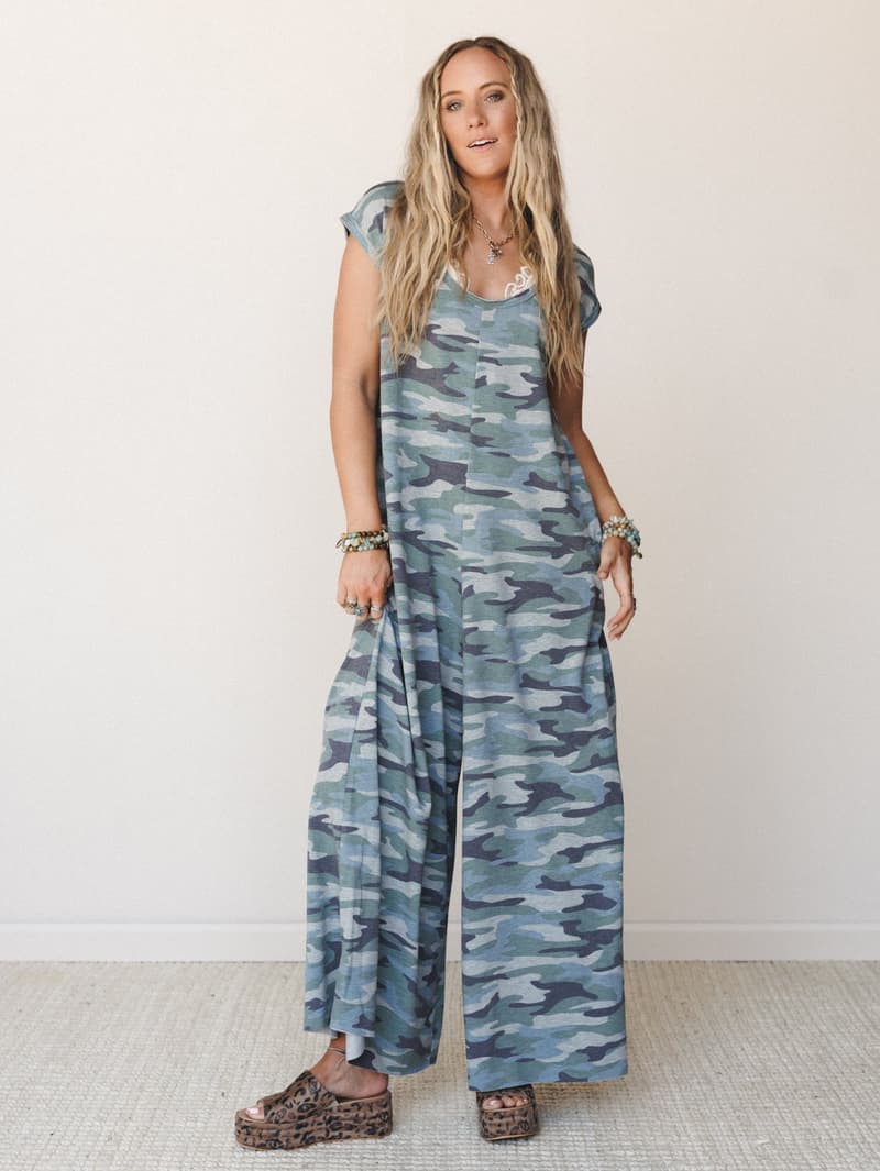 The Nest Daphne Scoop Neck Jumpsuit - Charcoal – CY Fashion