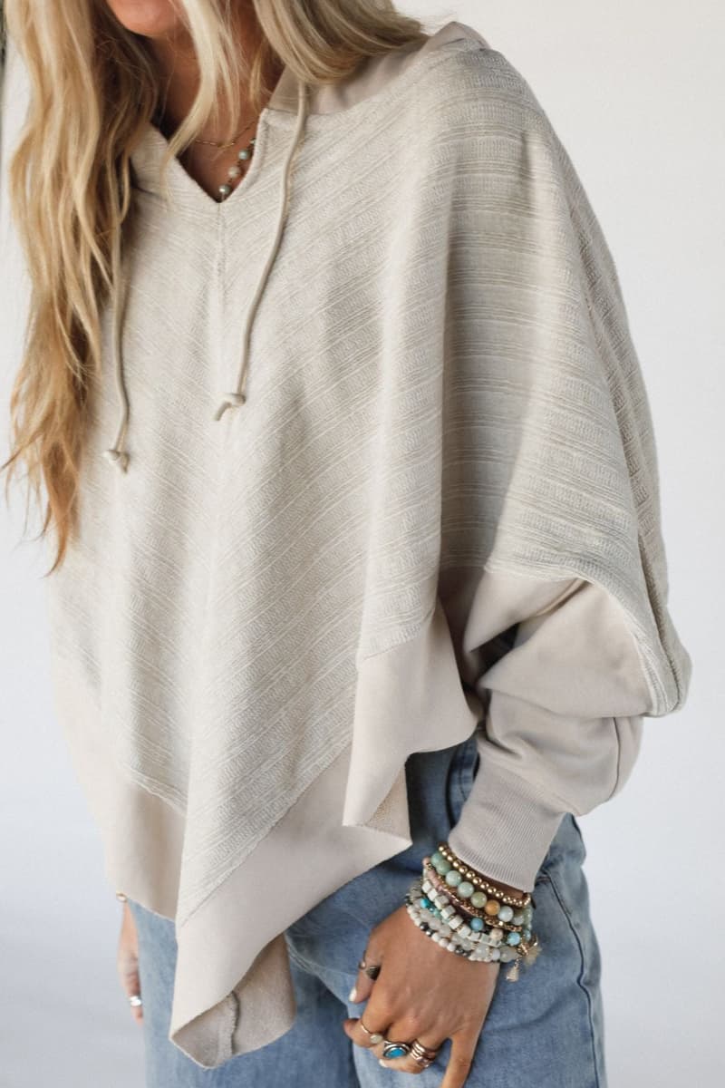 High Point Hoodie Top - Beige – Davi & Dani