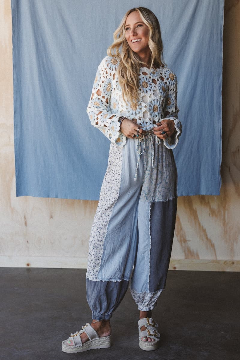 Earthbound Patchwork Pants - Denim – POL Clothing