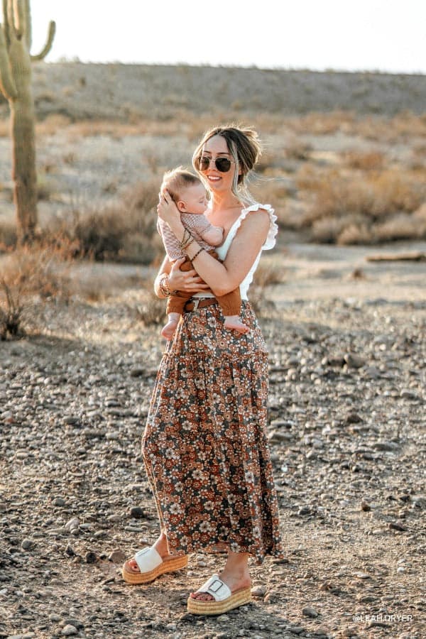 The Nest Daisy Rain Maxi Skirt - Fog Nude – CY Fashion