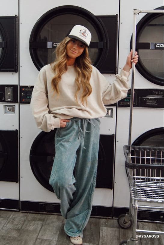 So Comfy Wide Leg Pant Full Length - Teal – CY Fashion