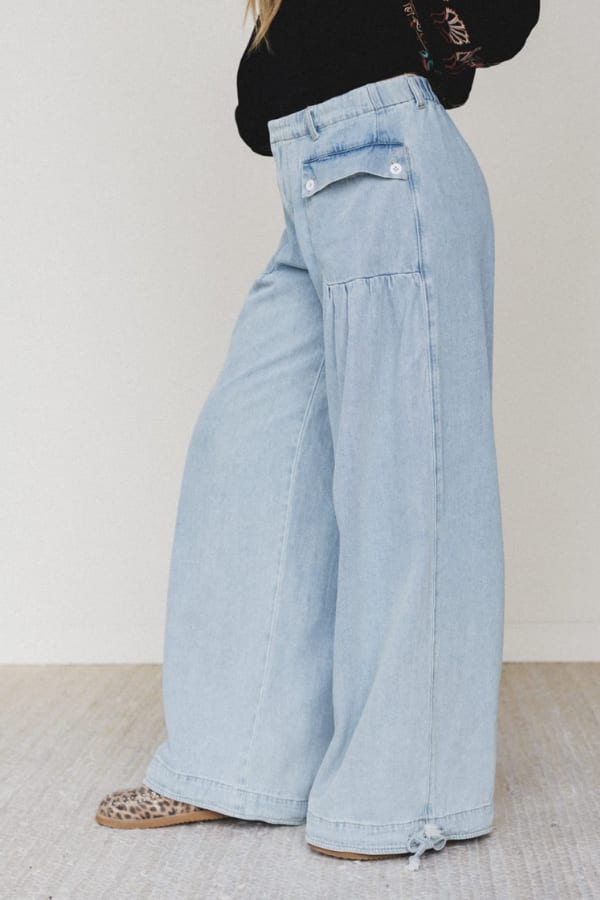 Shop Let's Jet Set Wide Leg Pants >