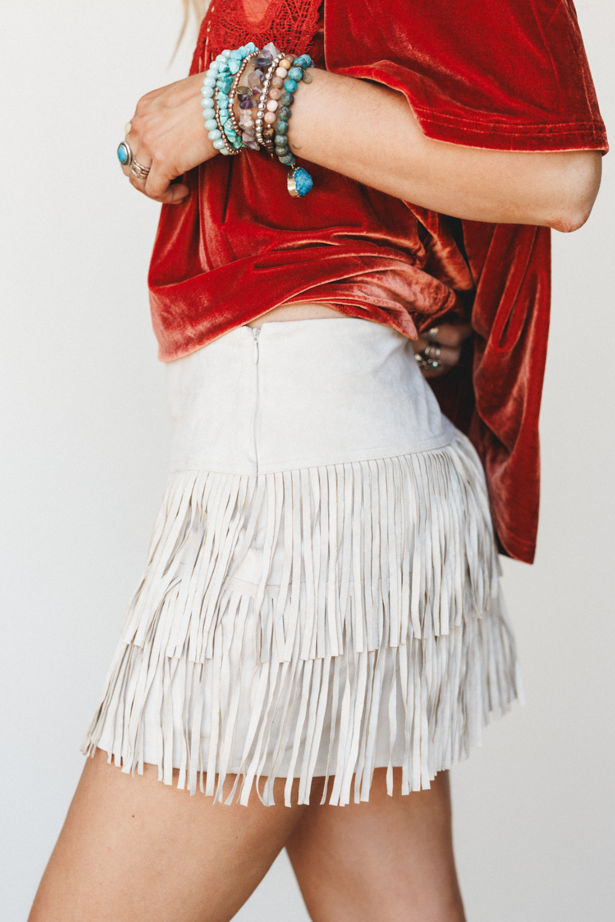 Shop Feeling the Fringe Skirt >
