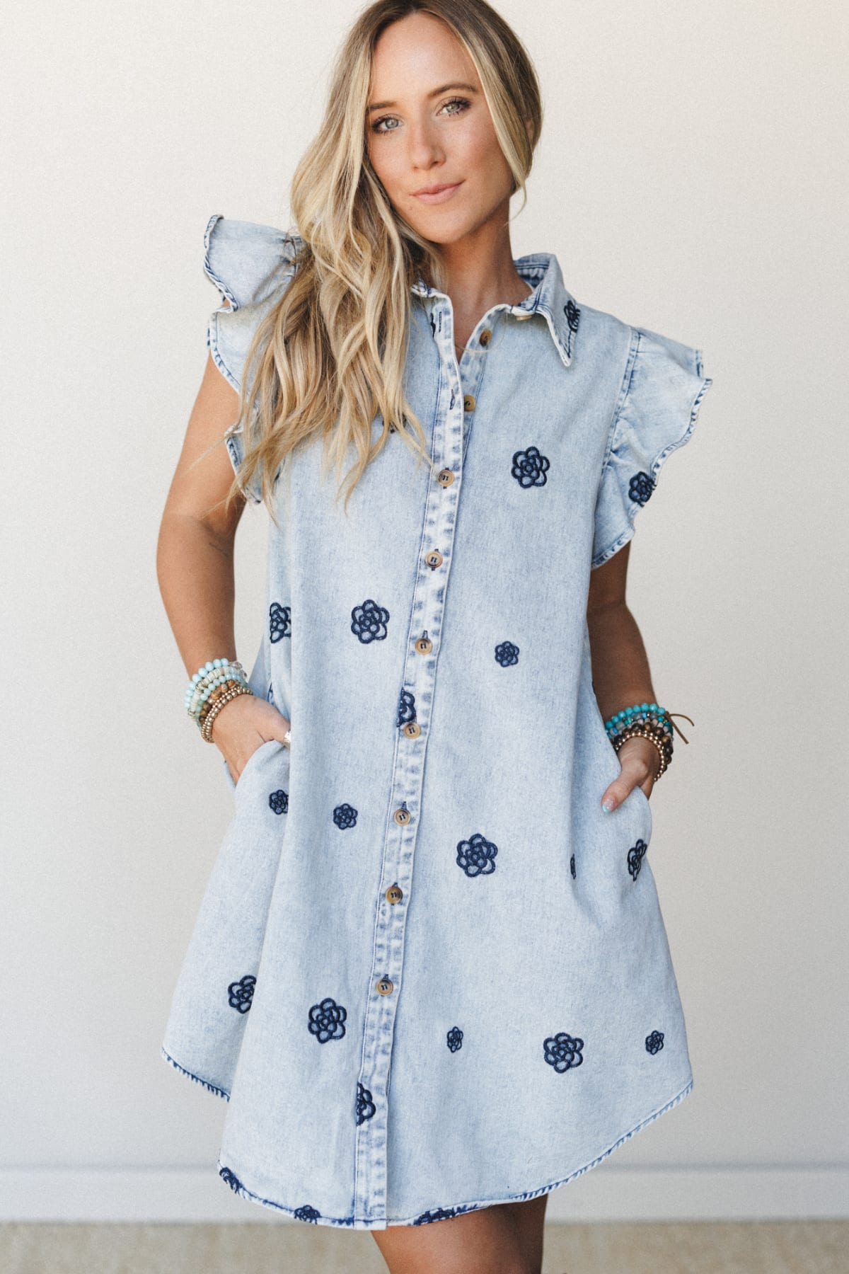 Shop Honey Bloom Embroidered Dress >