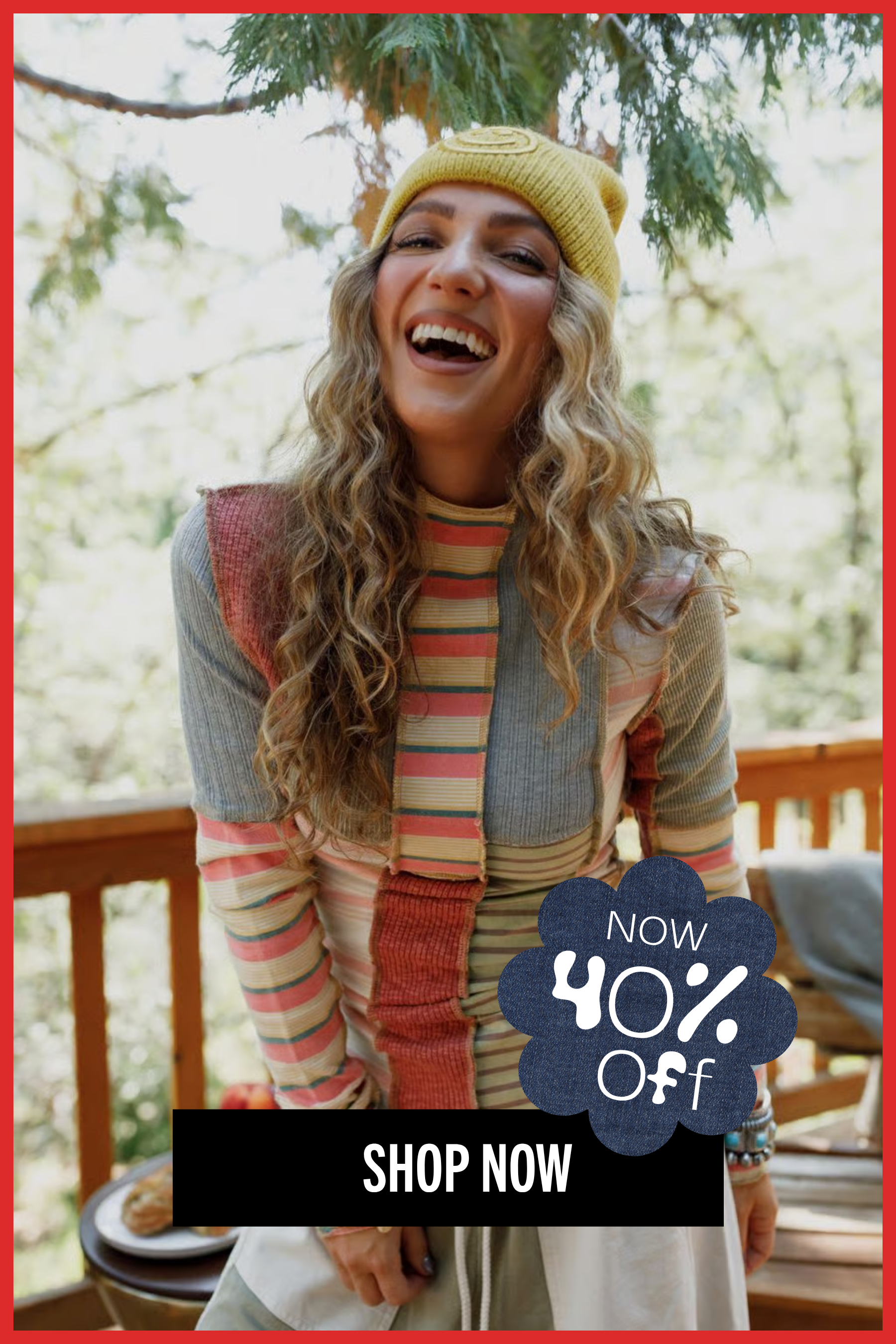 Shop 40% Off Tops >