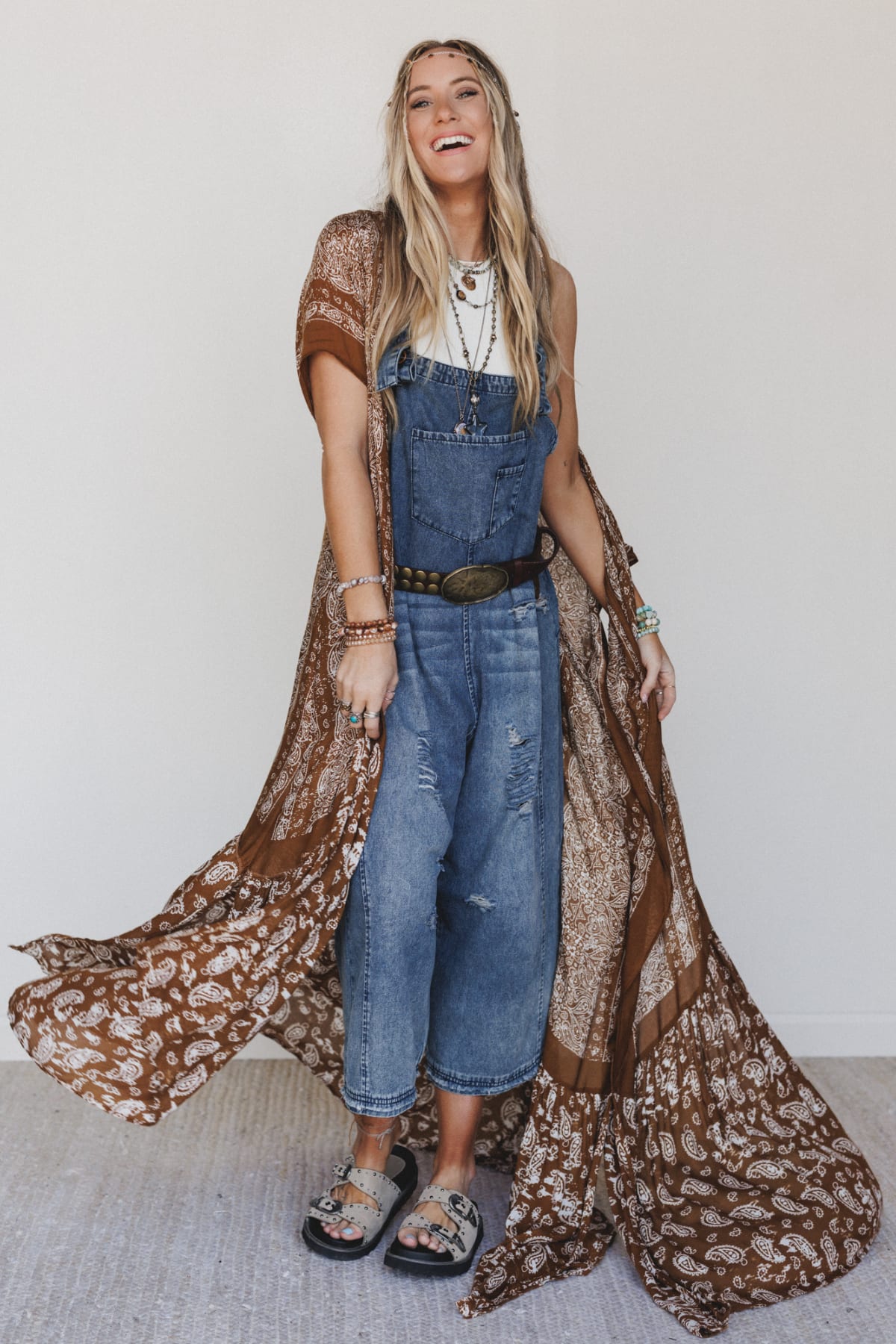 Shop Paisley Tapestry Free Flow Duster Kimono >