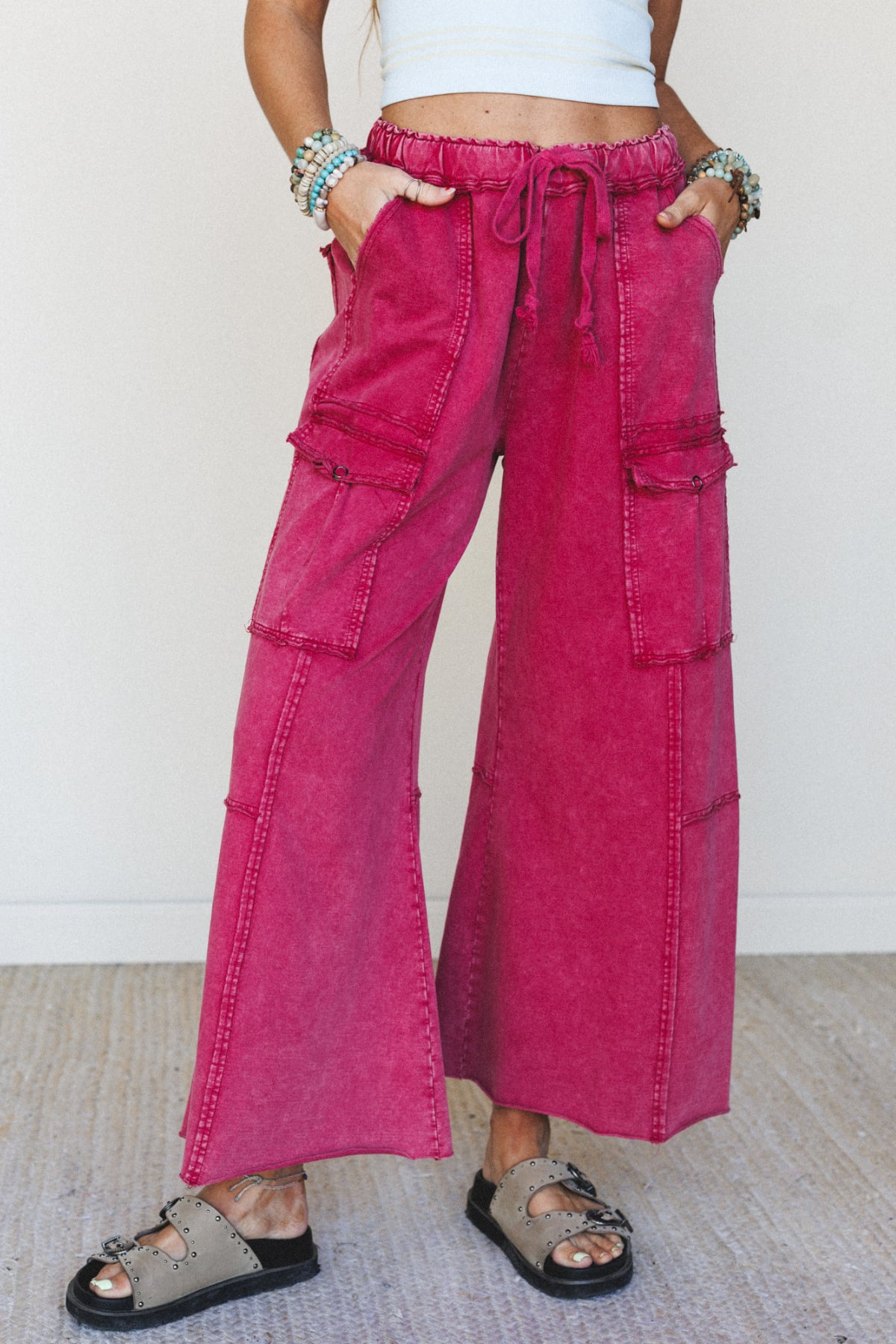 Shop Game On Cargo Wide Leg Pant >