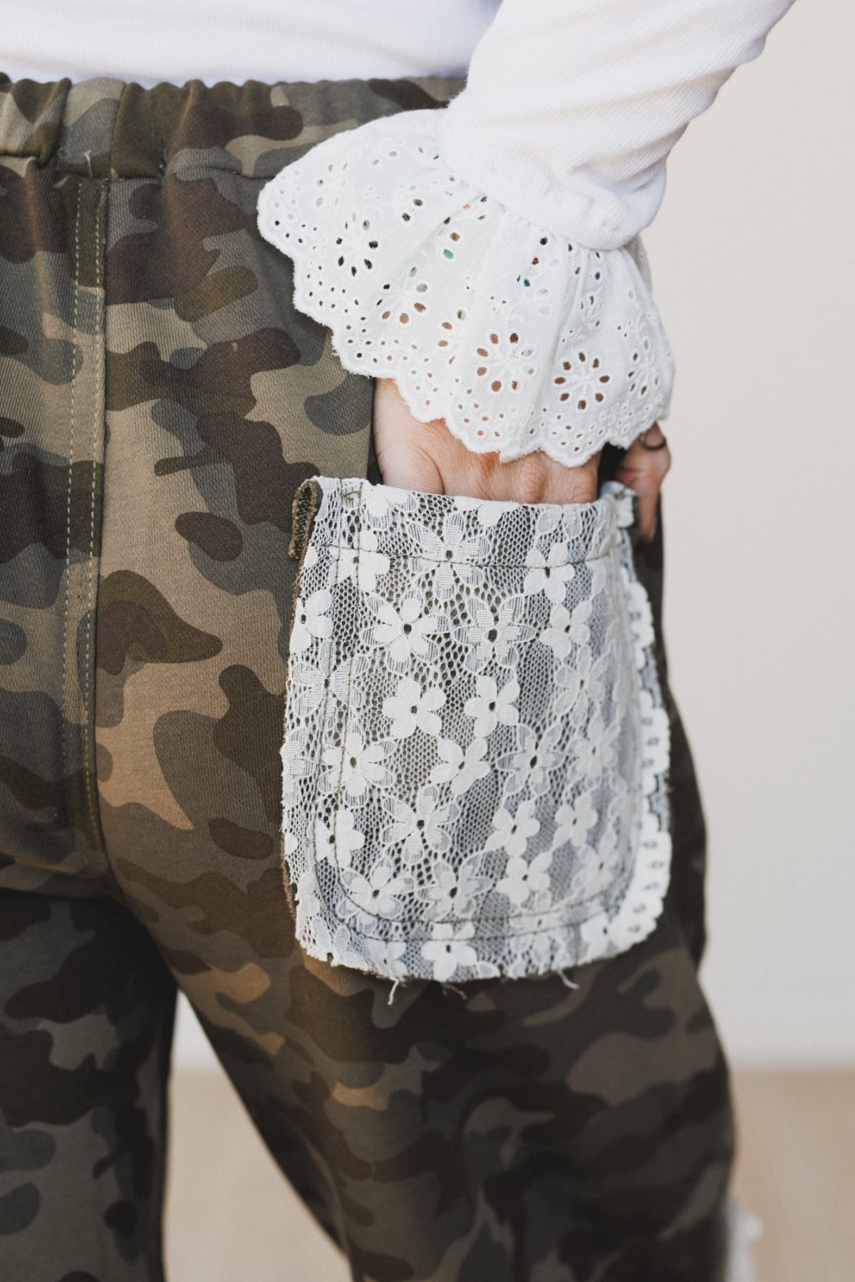 Shop Nora Patchwork Camo Pants >