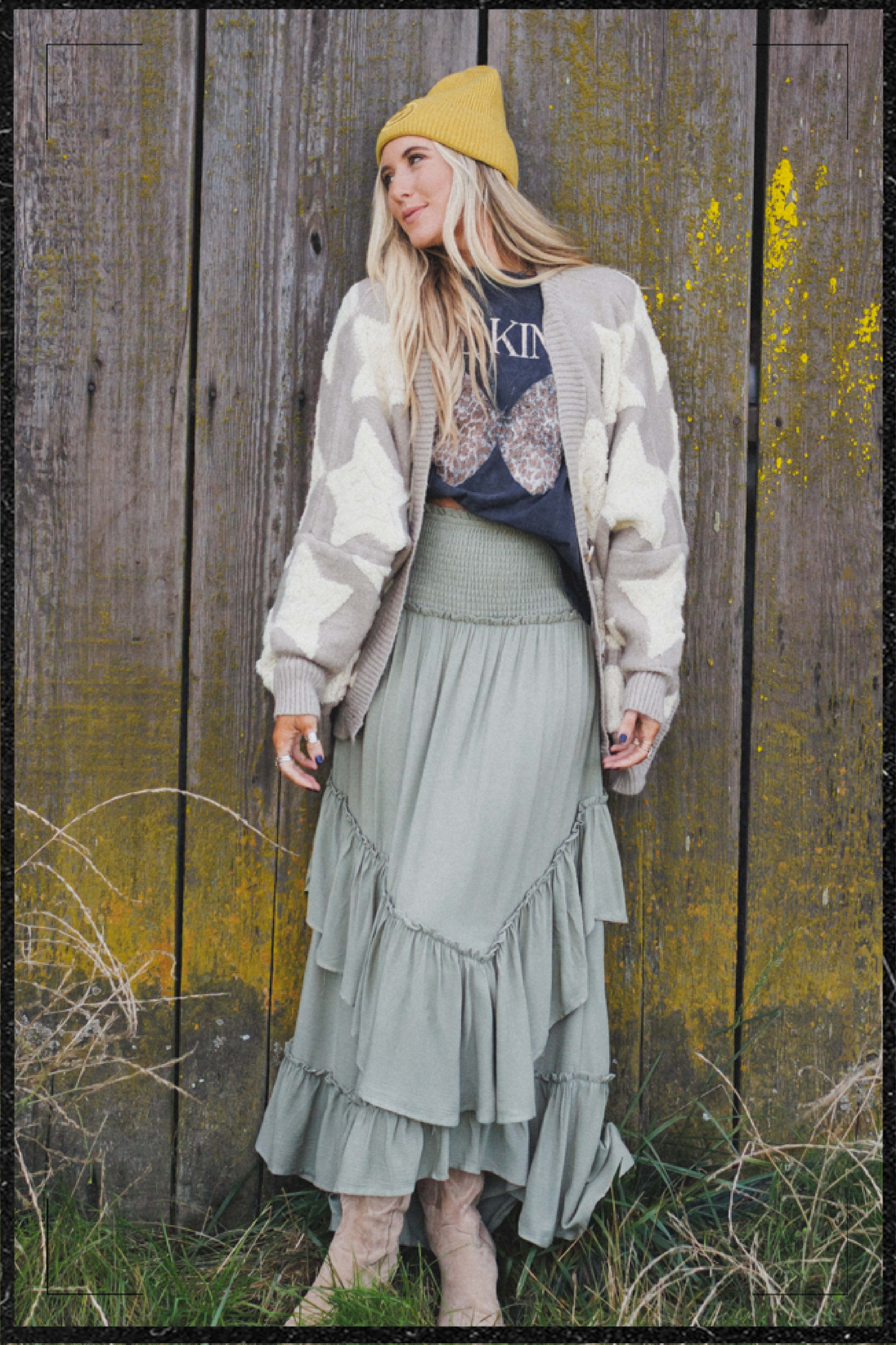 Shop Wrapped in Stars Oversized Cardigan>