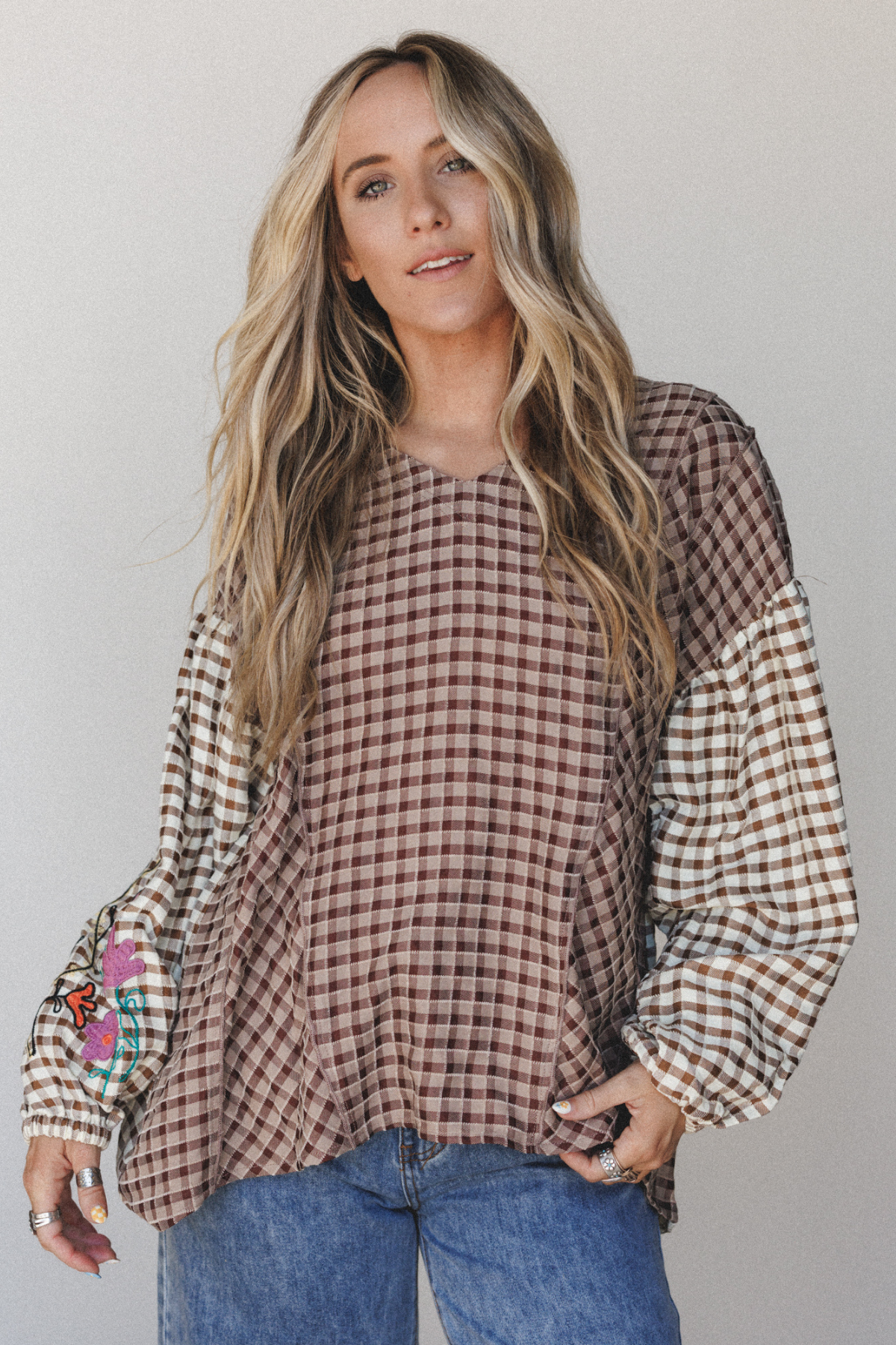 Shop Homestead Plaid Floral Top >