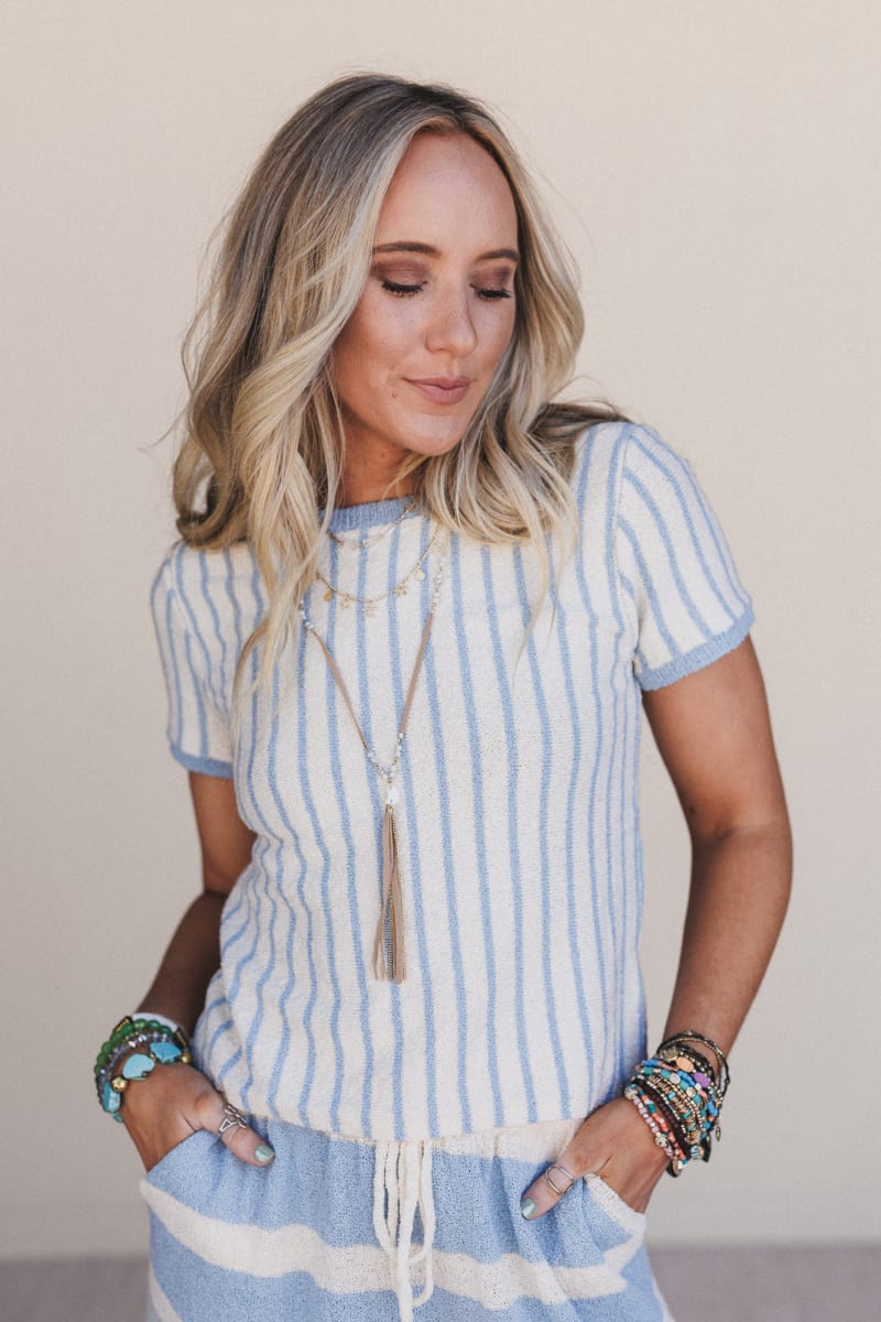Salt Kissed Striped Top - Ivory Multi | Three Bird Nest Salt Kissed Striped Top - Ivory Multi | Three Bird Nest