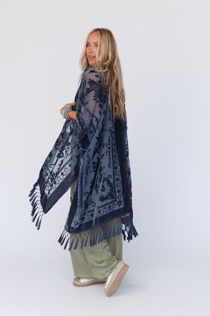 Wrapped in Happiness Blue Kimono Overlay main image 0
