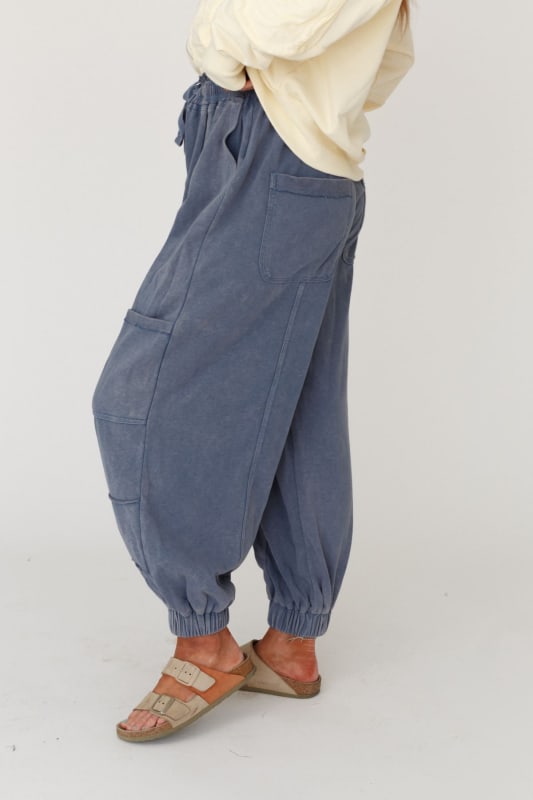 True To You Jogger Pant - Blue | Three Bird Nest | Stretchjeans