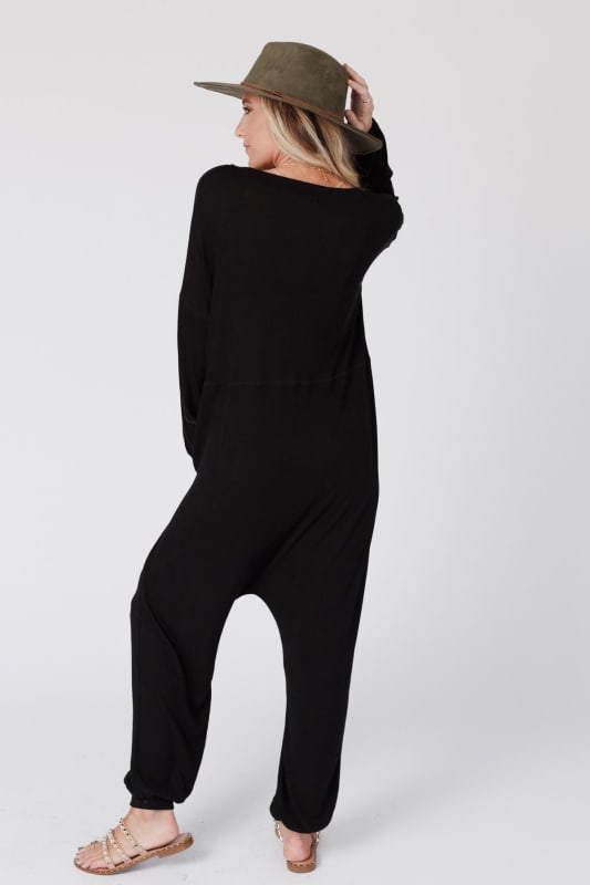 Chic Black Jumpsuit - Cutout Jumpsuit - Long Sleeve Jumpsuit - Lulus