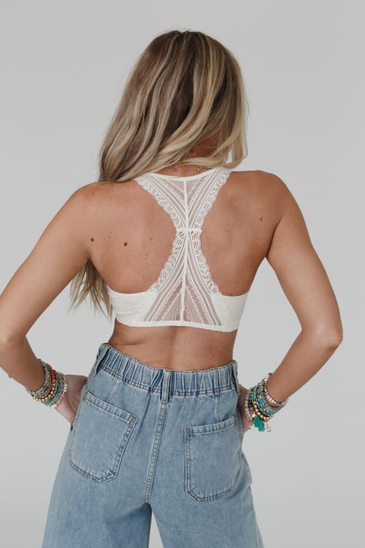 Backless Lace Bra Triangular Sexy Bralette Soft Low Back